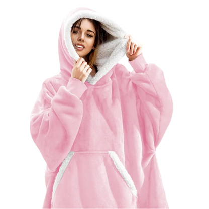 Soft Fleece Hooded Blanket Sweatshirt - Luxicro