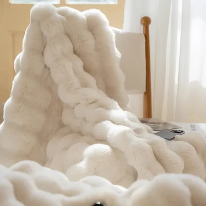 Cozy Plush Faux Fur Winter Blanket