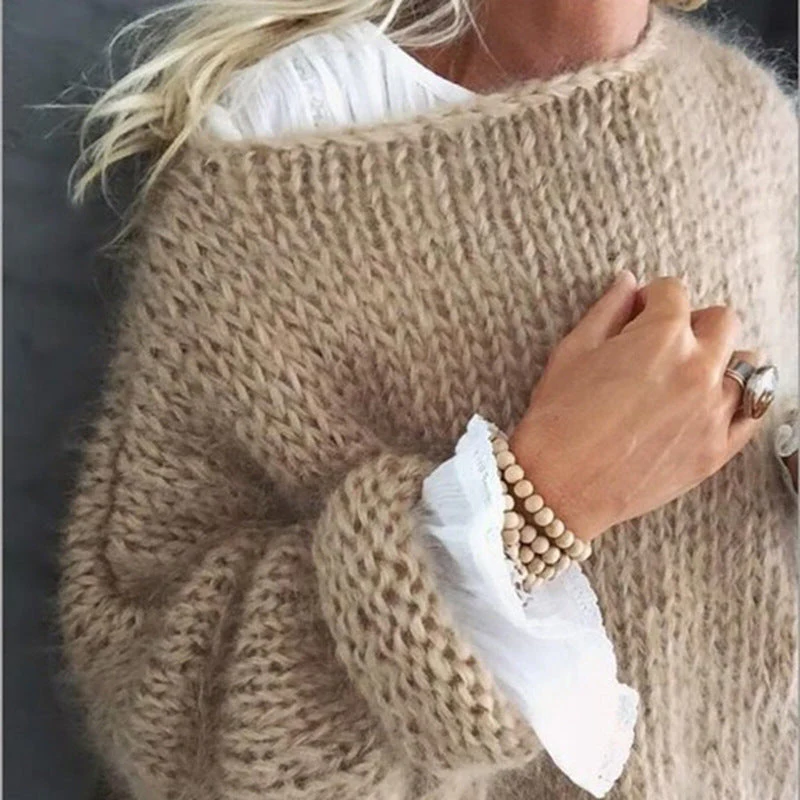 Cozy Crew Neck Pullover Sweater