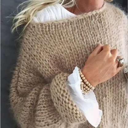 Cozy Crew Neck Pullover Sweater