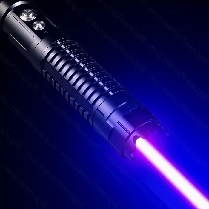 Bright Blue Heavy-Duty Tactical LED Flashlight - Luxicro