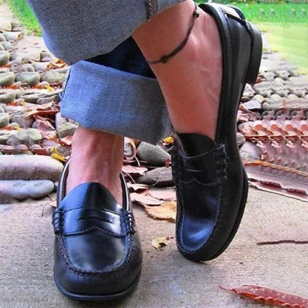 Classic Comfortable Slip On Loafers For Women - Luxicro