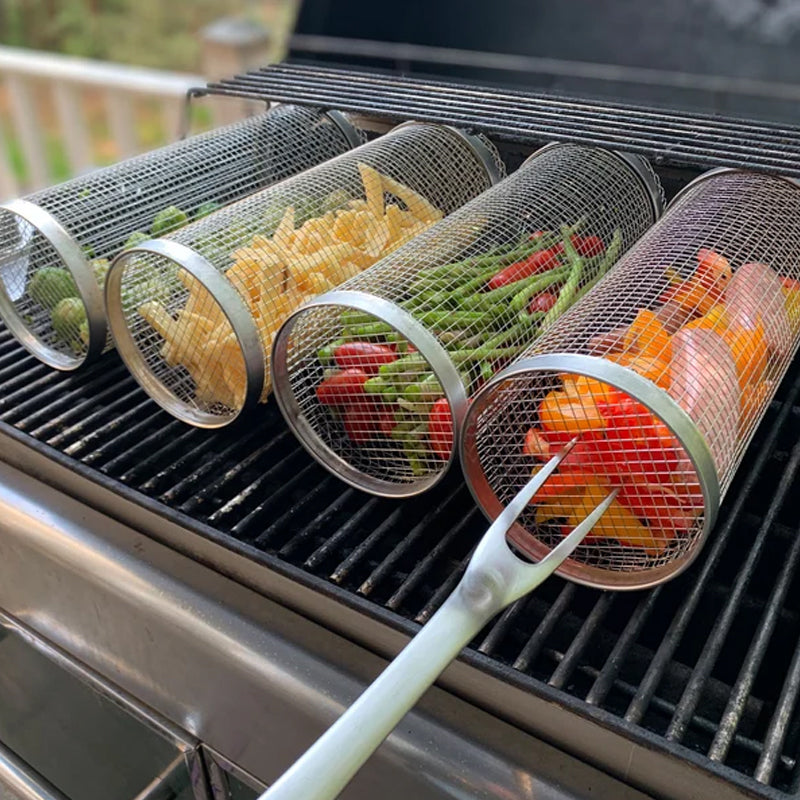 Easy Clean Outdoor Grill BBQ Basket - Luxicro