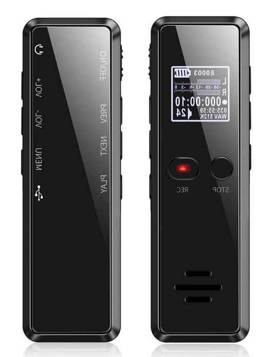 Compact Voice Recorder, Rechargeable Audio Recorder For Class - Luxicro