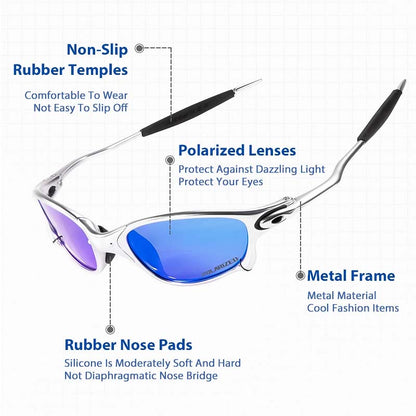 Polarized Athletic Sunglasses - UV Protection Men's Shades
