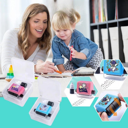 Colorful Educational Number Stamp Set