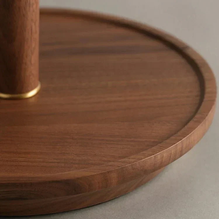 Traditional Wood Desk Lamp with Linen Shade