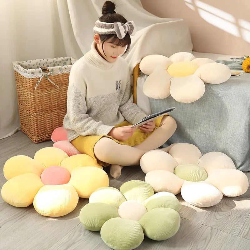 Comfortable Rose Print Chair Pad