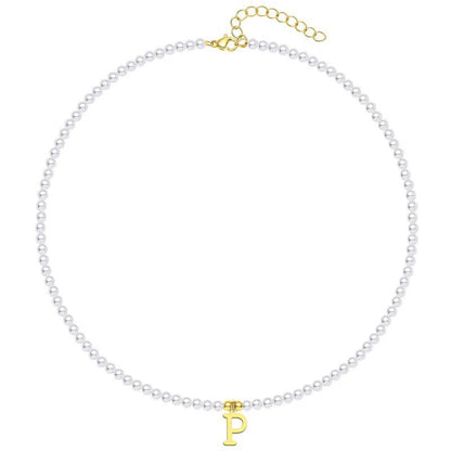 Elegant Personalized Pearl Name Necklace