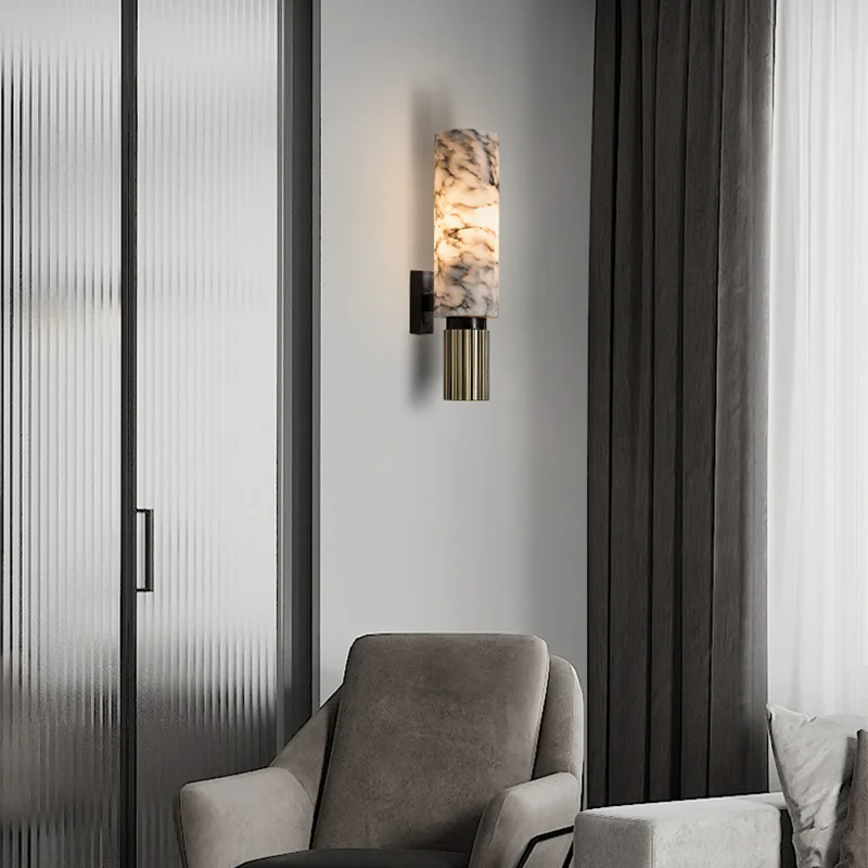 Elegant Stone Wall Light Fixture