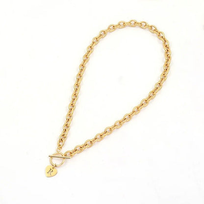 Personalized Initial Heart Pendant Necklace