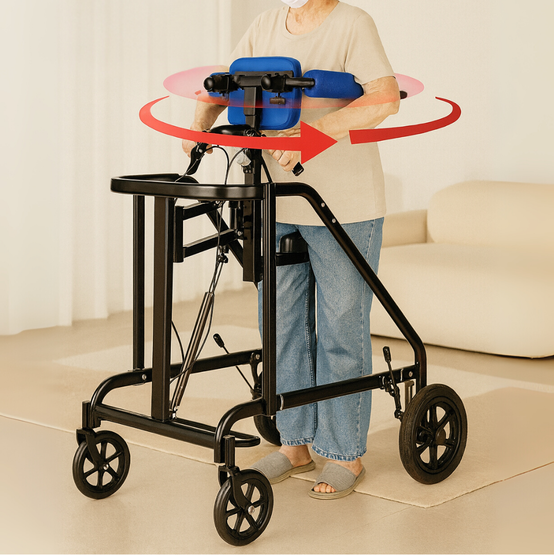 Secure Walking Aid Rollator for Elderly - Luxicro