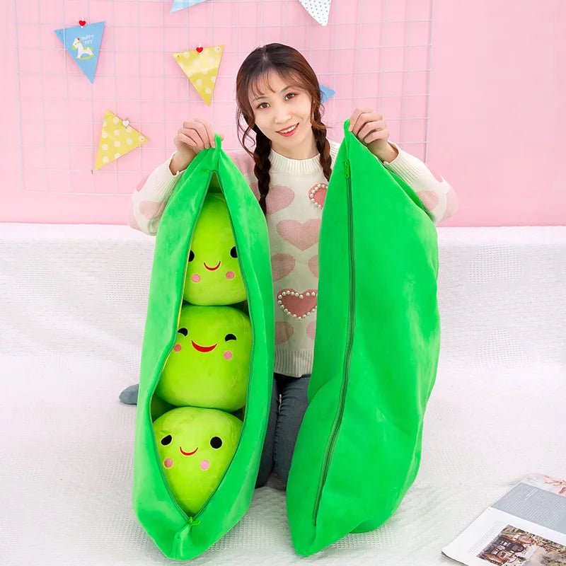 Big Soft Pea Plush Toy