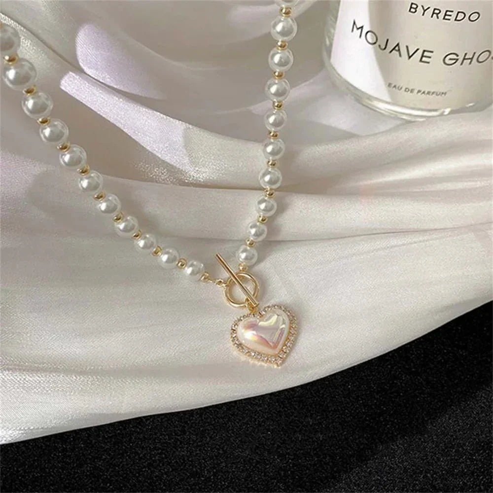 Dainty Heart Padlock Chain Necklace