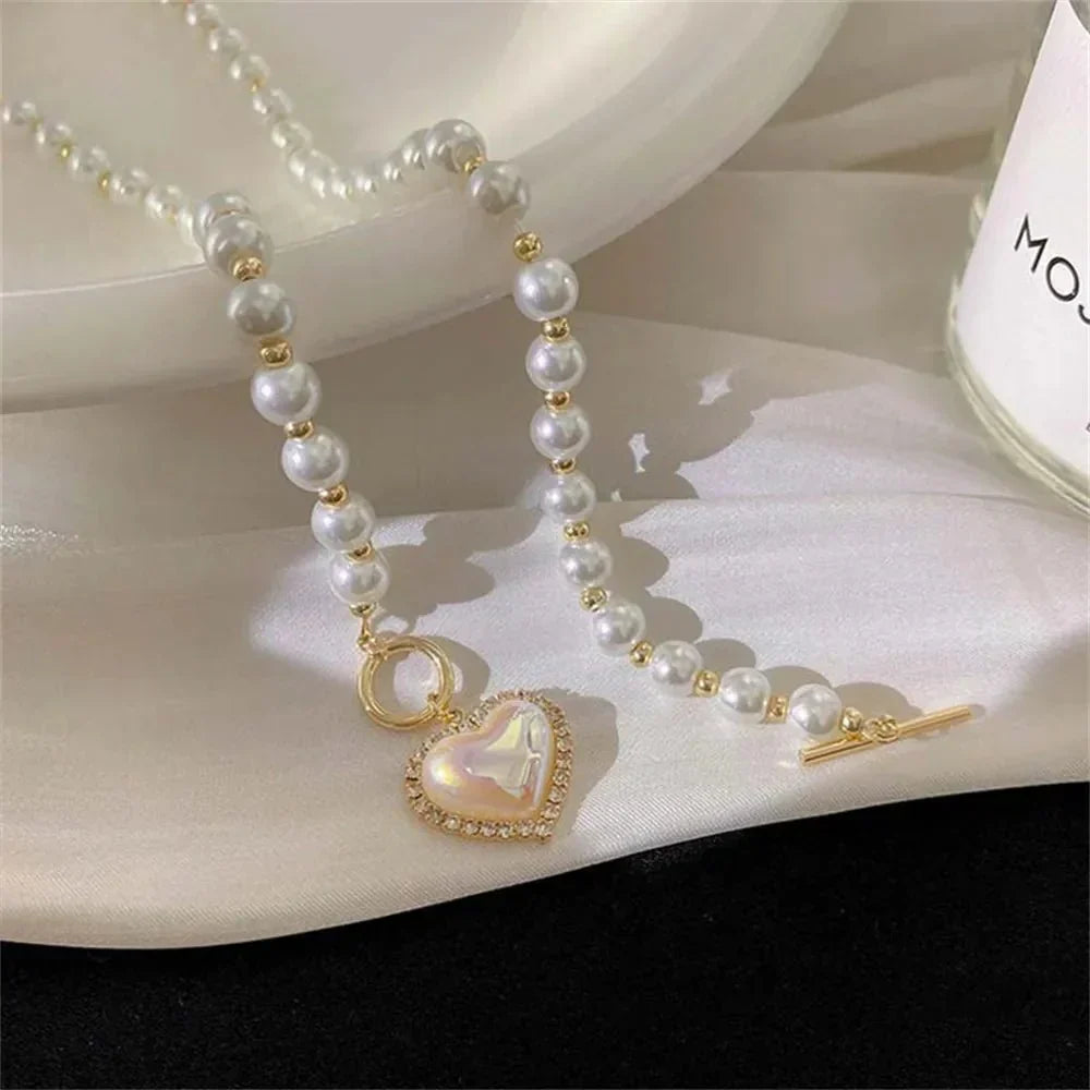 Dainty Heart Padlock Chain Necklace