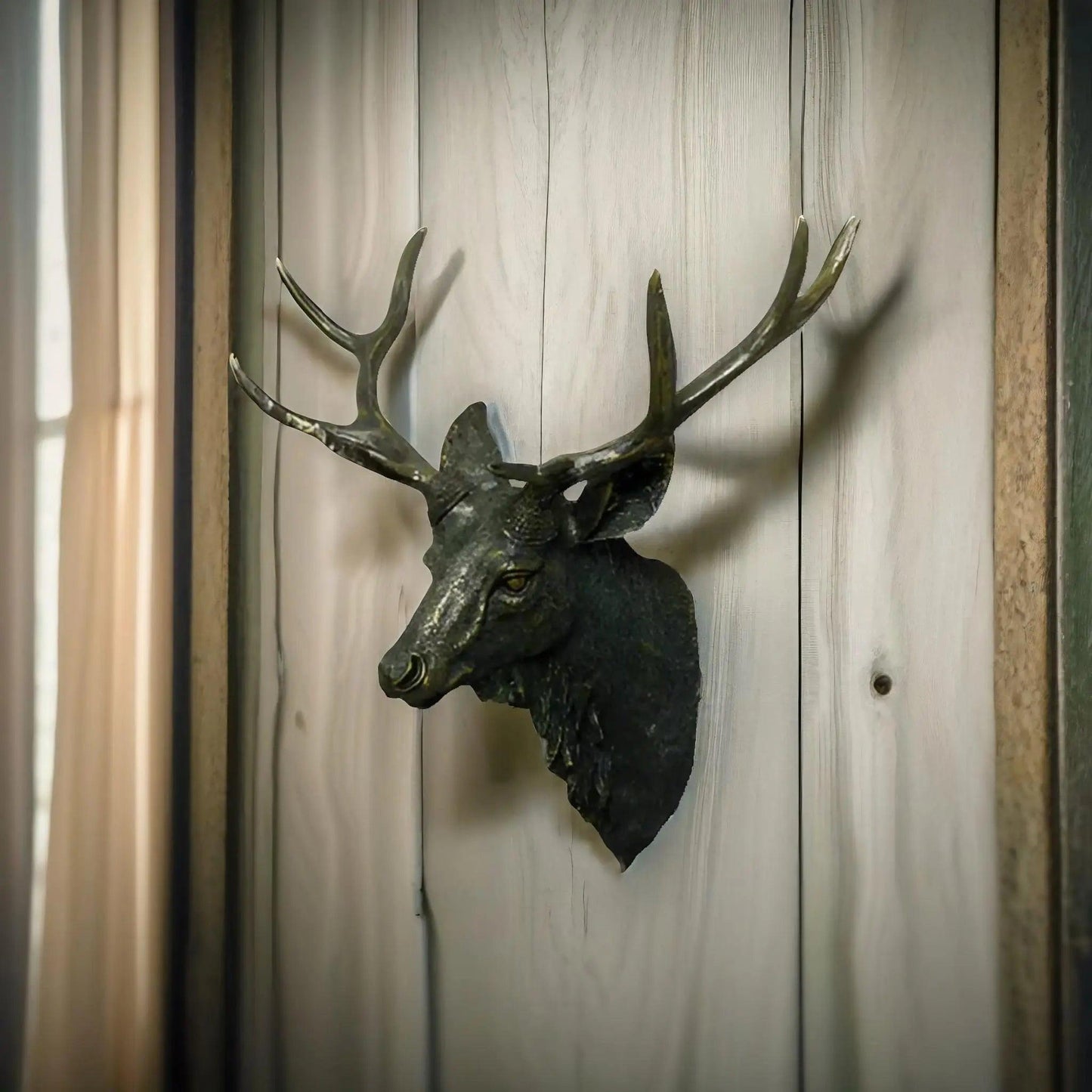 Rustic Deer Antler Wall Decoration for Cabin Homes