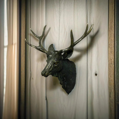 Rustic Deer Antler Wall Decoration for Cabin Homes