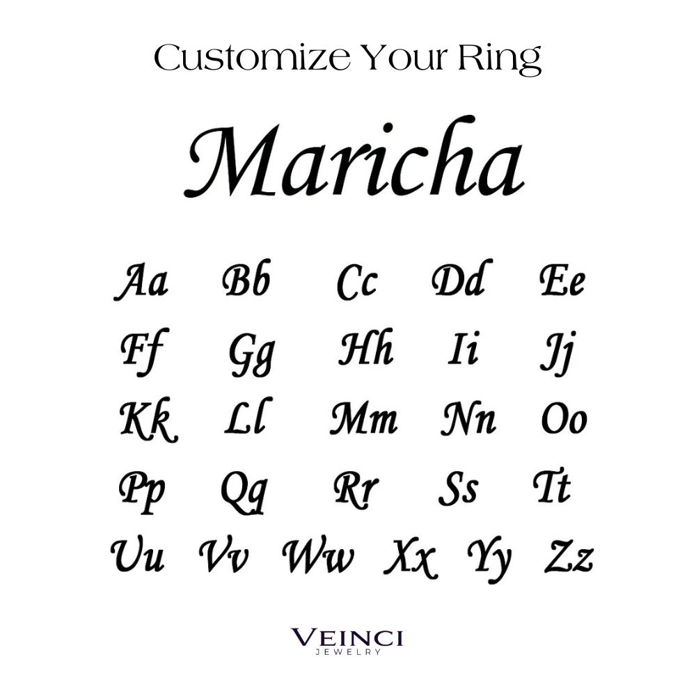 Personalized His Hers Infinity Band Ring