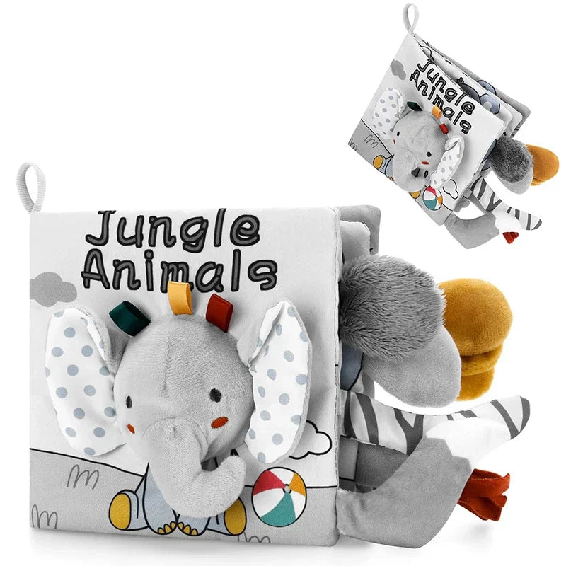 Cuddly Educational Children's Plush Book Toy