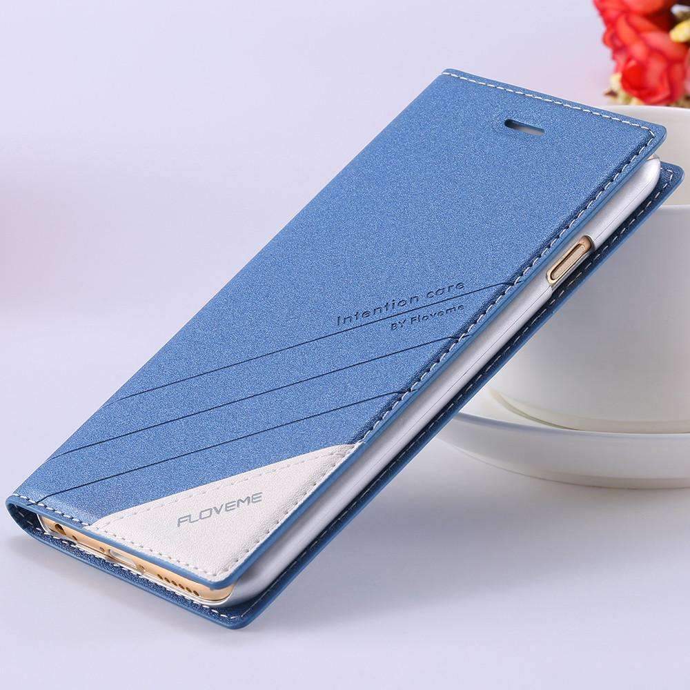 Durable Leather Phone Case with Magnetic Closure