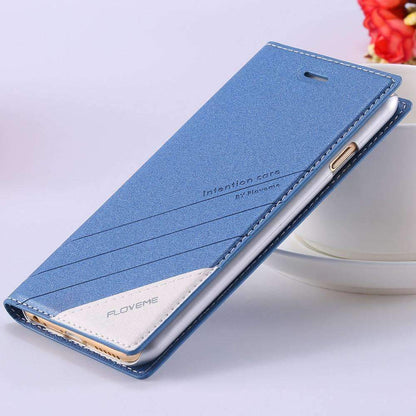 Durable Leather Phone Case with Magnetic Closure