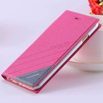 Durable Leather Phone Case with Magnetic Closure