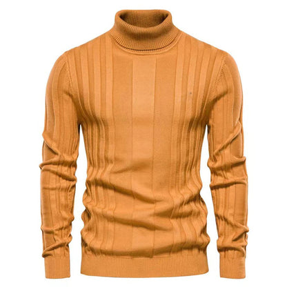 Classic Men's Turtleneck Jumper - Warm Slim Fit Sweater