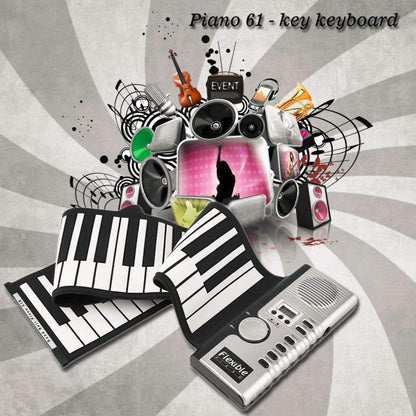 Portable Folding Piano Keyboard - Luxicro
