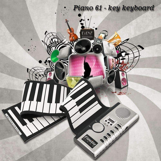 Compact Roll Up Keyboard Piano - Luxicro