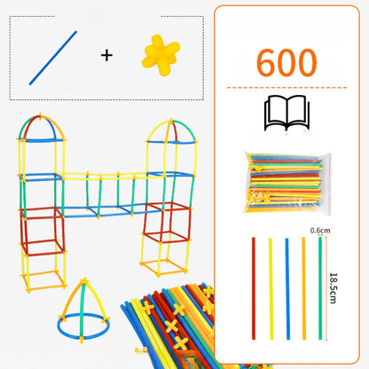 Colorful Children's Construction Rod Kit