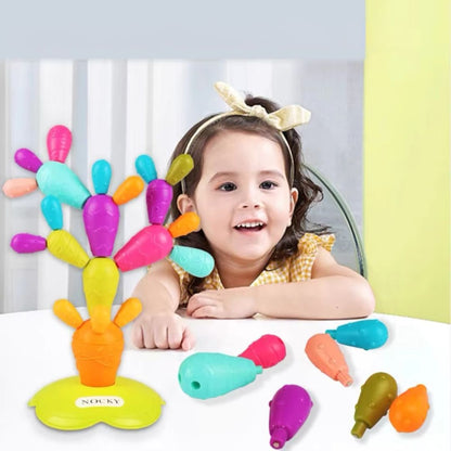 Colorful Learning Cactus Fridge Magnet