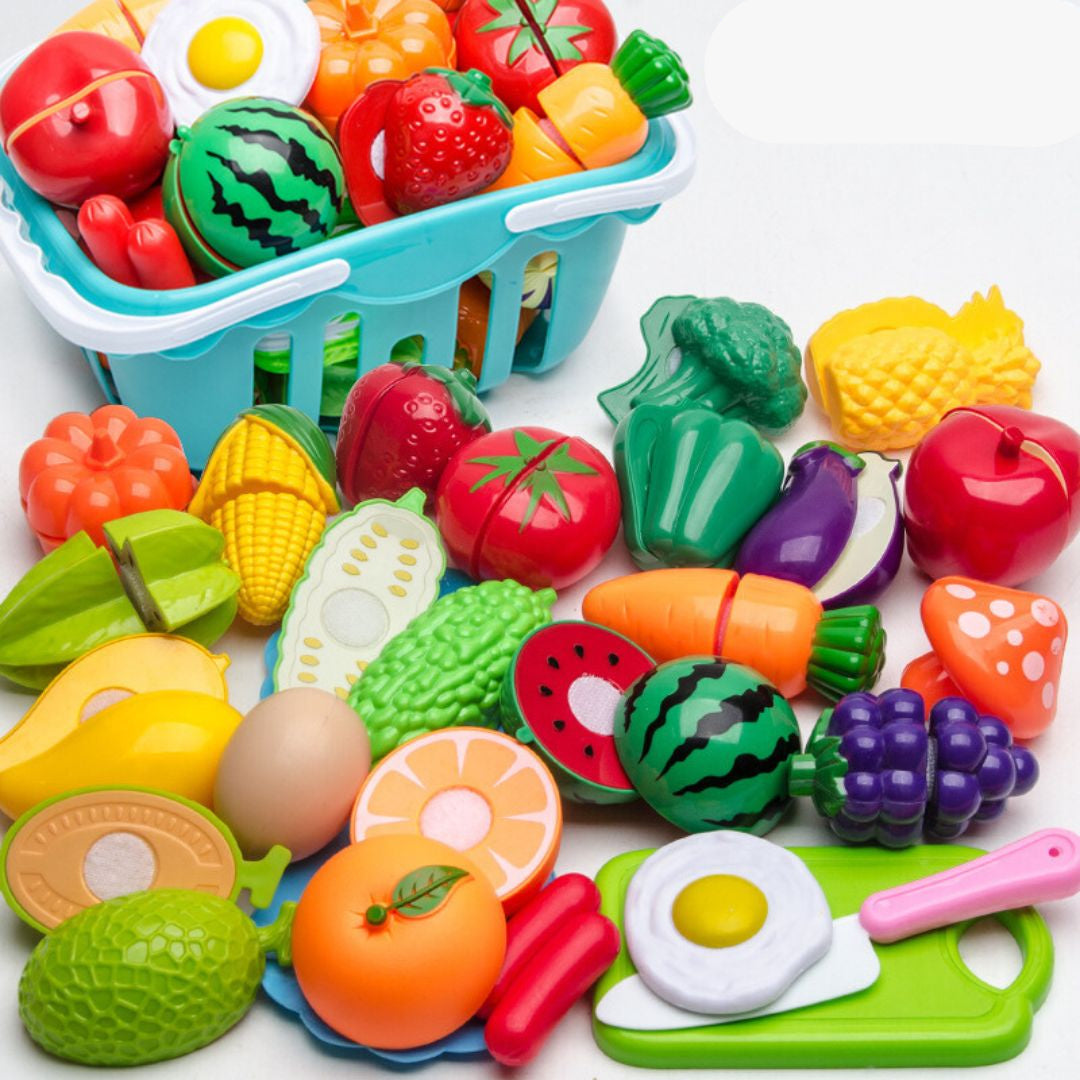 Childrens Play Kitchen Food Prep Set - Luxicro