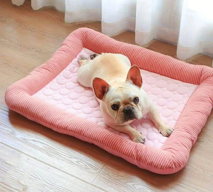 Breathable Pet Bed with Chill Gel Foam