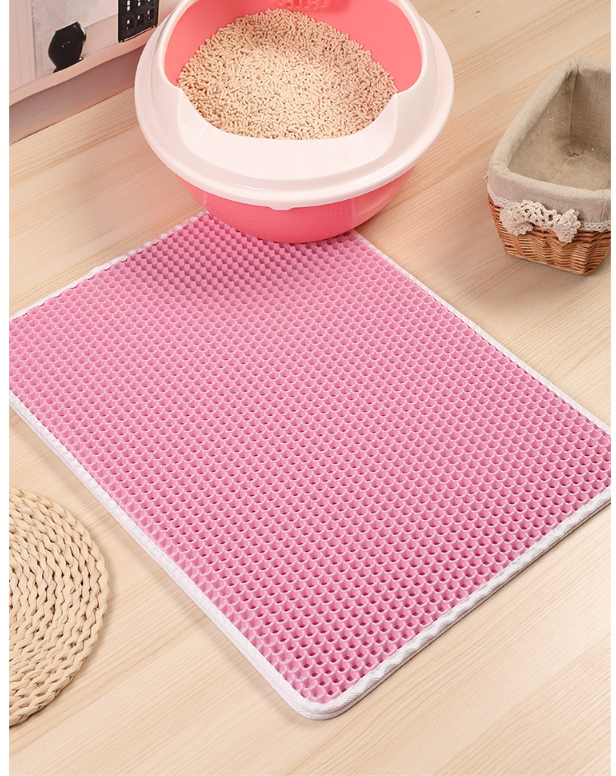 Easy Clean Cat Litter Mat with Non Slip Base