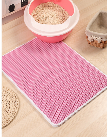 Easy Clean Cat Litter Mat with Non Slip Base