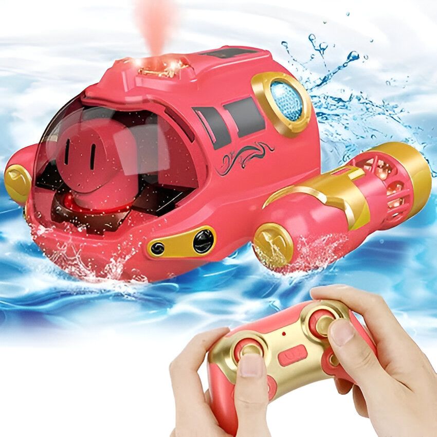 Fast RC Speedboat with Lights and Water Spray