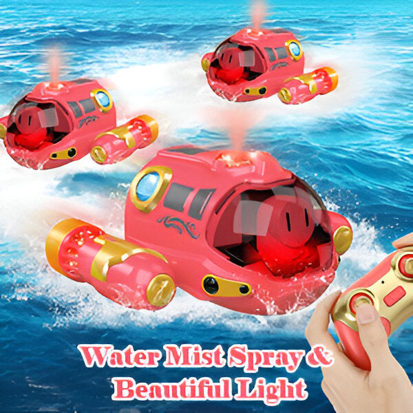 Fast RC Speedboat with Lights and Water Spray