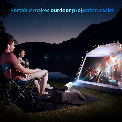 Portable WiFi Projector with Bluetooth Connectivity