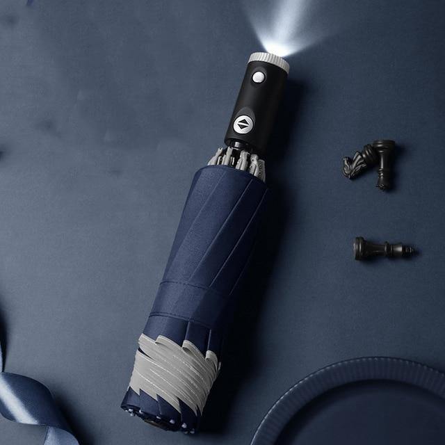 Compact Windproof LED Travel Umbrella