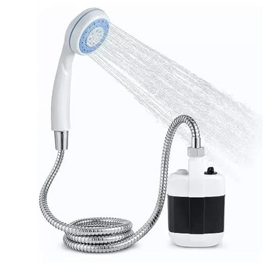 Compact Waterproof Camping Shower Kit With Pump - Luxicro