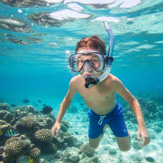 Compact Snorkeling Dive Mask – Clear Vision and Easy Breath - Luxicro