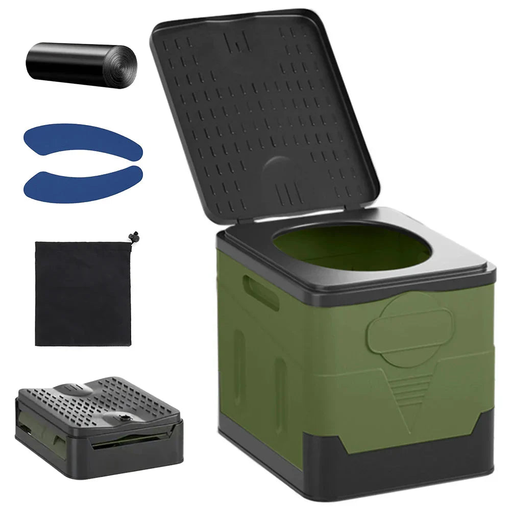 Compact Travel Toilet - Portable Camping Loo for Adults