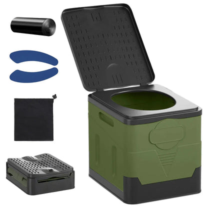 Compact Travel Toilet - Portable Camping Loo for Adults