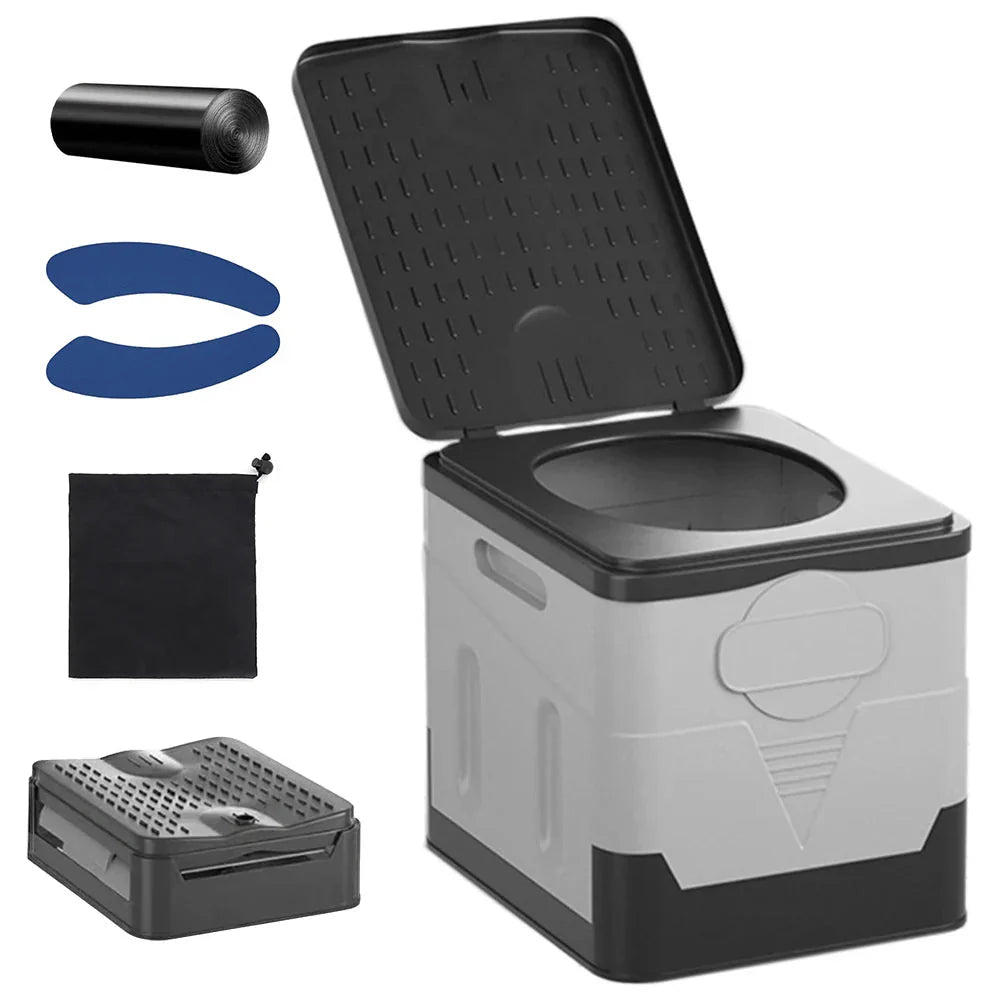 Compact Travel Toilet - Portable Camping Loo for Adults