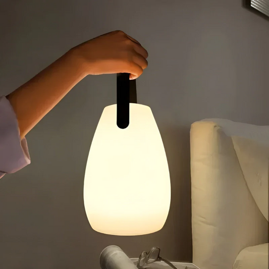 Compact Rechargeable LED Desk Lamp for Home Patio - Luxicro