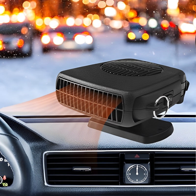Compact 12V Auto Heater with Adjustable Rotating Base - Luxicro