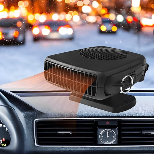 Compact 12V Auto Heater with Adjustable Rotating Base - Luxicro