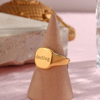 Inspirational Message Personalized Ring Bands
