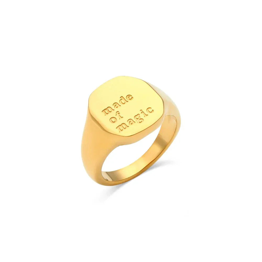 Inspirational Message Personalized Ring Bands