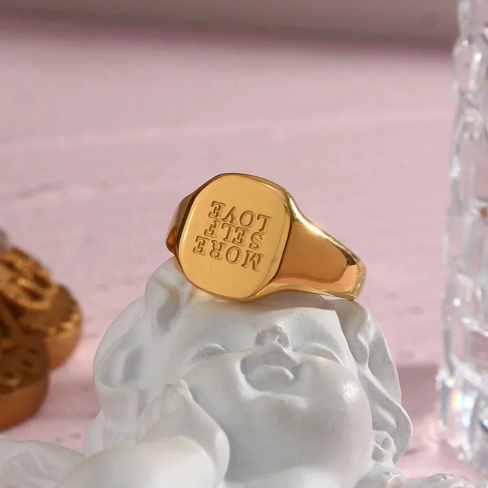 Inspirational Message Personalized Ring Bands